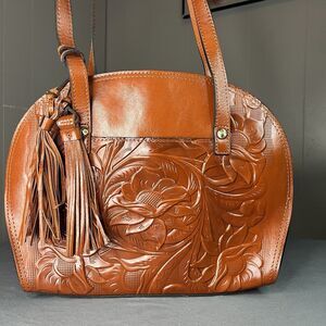 Patricia Nash Massima Leather Tooled Purse Handbag